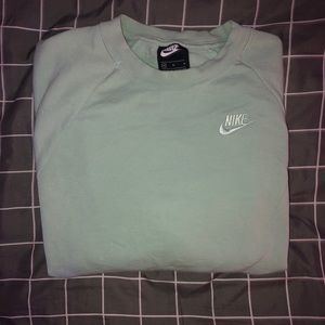 Nike Light blue Crop crew neck